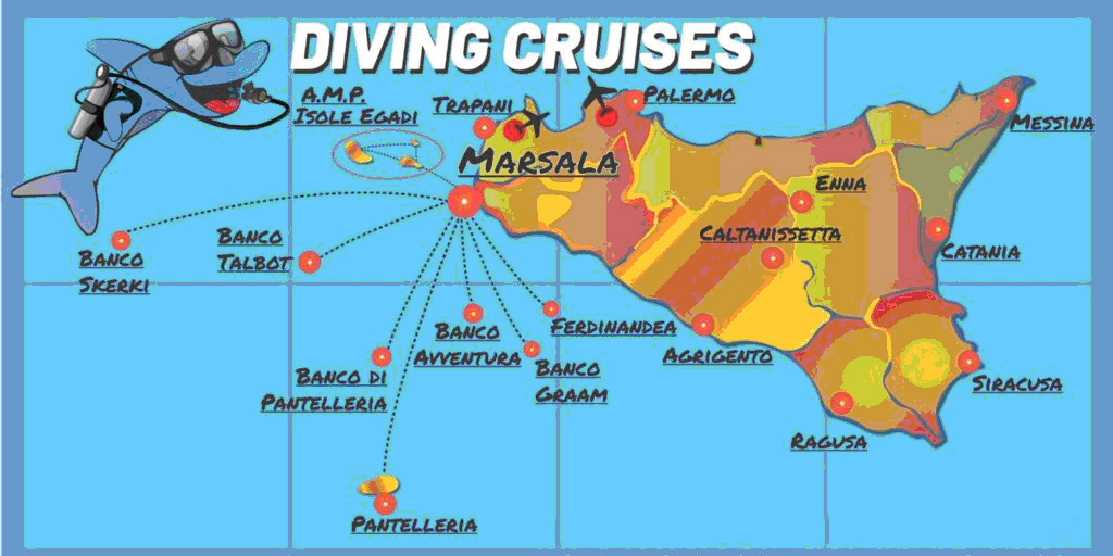 CROCIERA SUBACQUEA NEI REMOTI BANCHI DI SICILIA 2021 + ISOLE EGADI